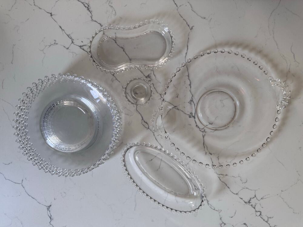 Vintage Mid 20th Century Imperial Glass Candlewick Set - 12 pieces